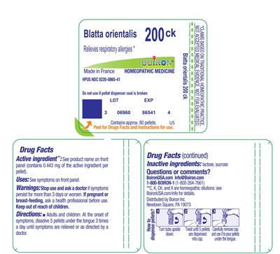 Label (Blatta Orientalis 200ck)